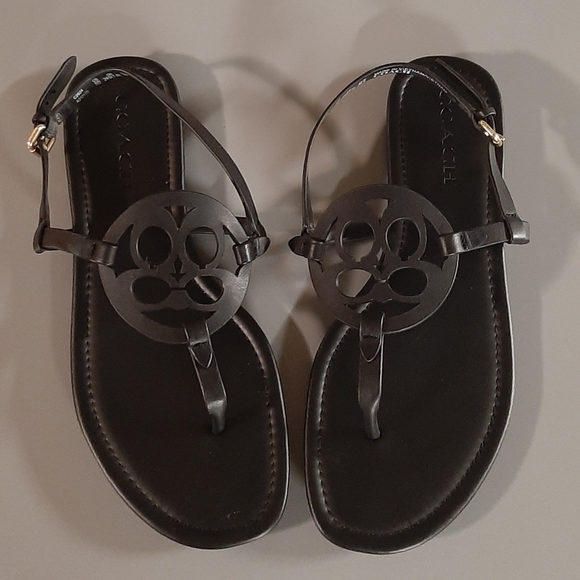 Coach Shoes Authentic Coach Black Sandals Poshmark